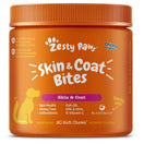 Zesty Paws Skin & Coat Bites Chicken Flavor Dog Supplement Chews 90ct