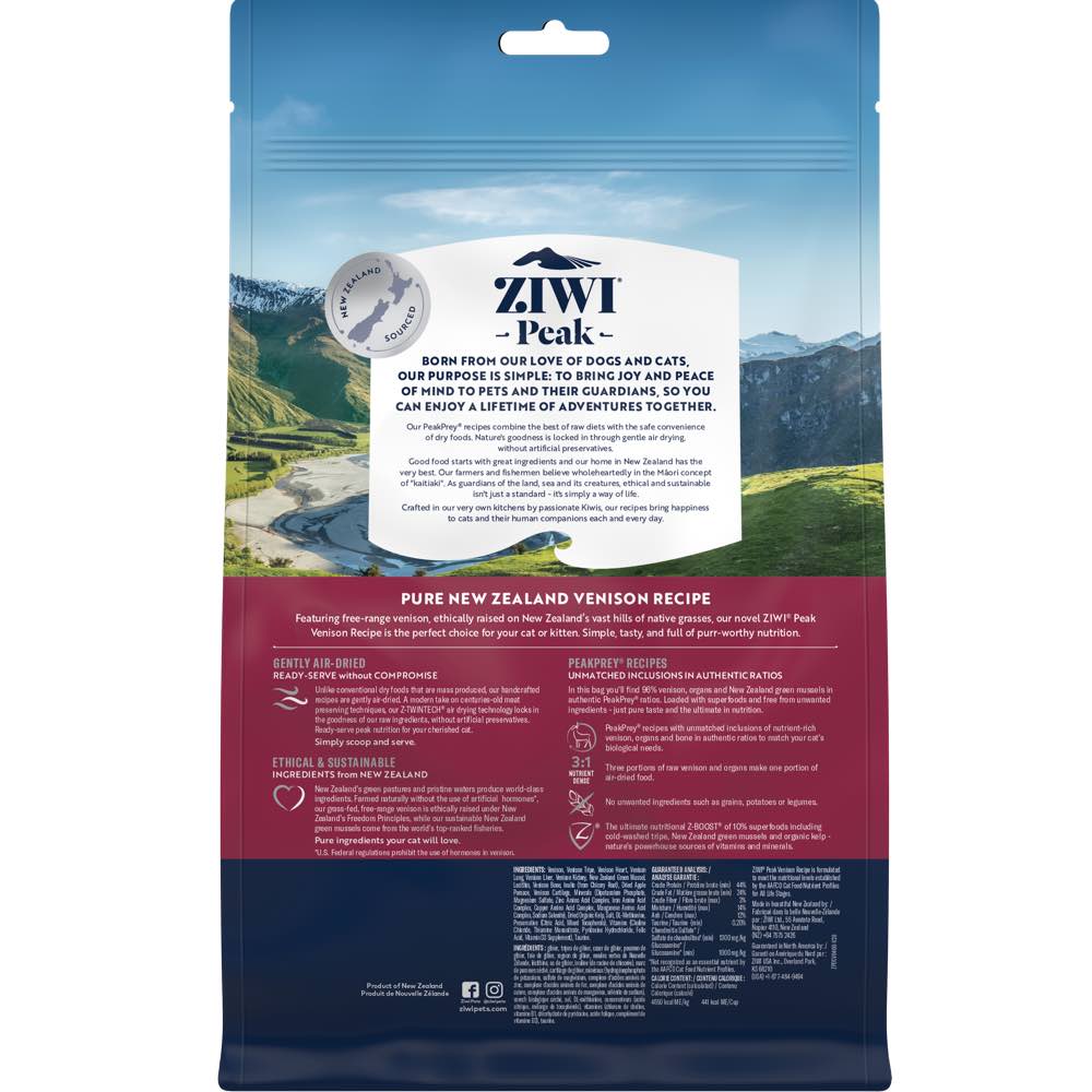 Ziwi Peak Air-Dried Venison Cat Food 400g