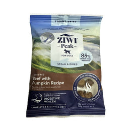 FREE SAMPLE (1 per order): Ziwi Peak Grass Fed Beef With Pumpkin Recipe Steam & Dried Dog Food 30g