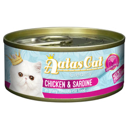 Aatas Cat Creamy Chicken & Sardine In Gravy Canned Cat Food 80g