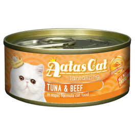 Aatas Cat Tantalizing Tuna & Beef in Aspic Canned Cat Food 80g