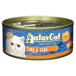 Aatas Cat Tantalizing Tuna & Saba In Aspic Canned Cat Food 80g