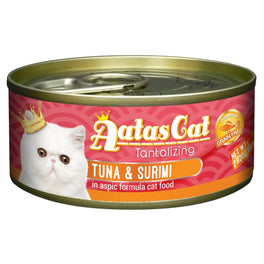Aatas Cat Tantalizing Tuna & Surimi In Aspic Canned Cat Food 80g