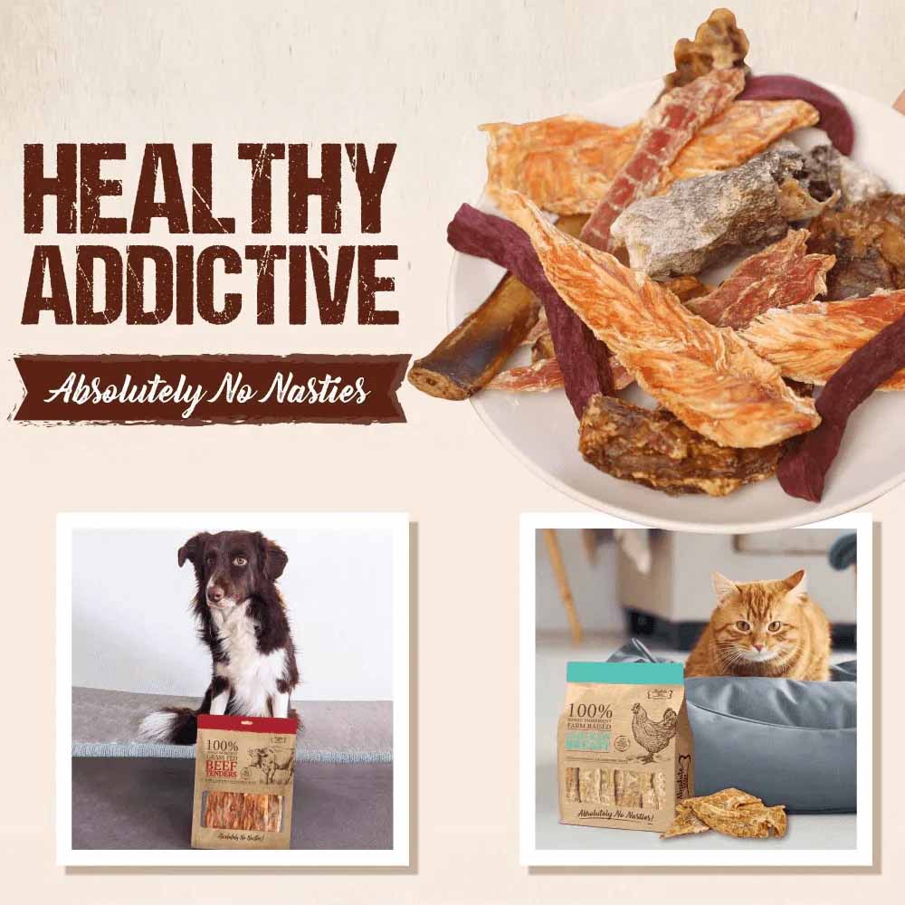 35% OFF: Absolute Bites Air Dried Chicken Breast Dog Treats 450g