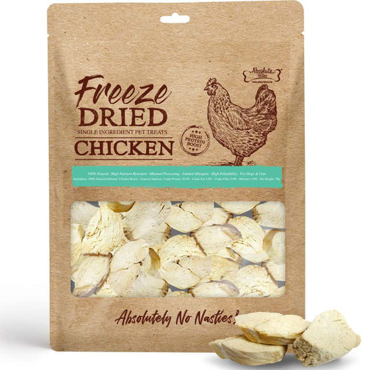 35% OFF: Absolute Bites Chicken Freeze Dried Treats For Cats & Dogs 70g