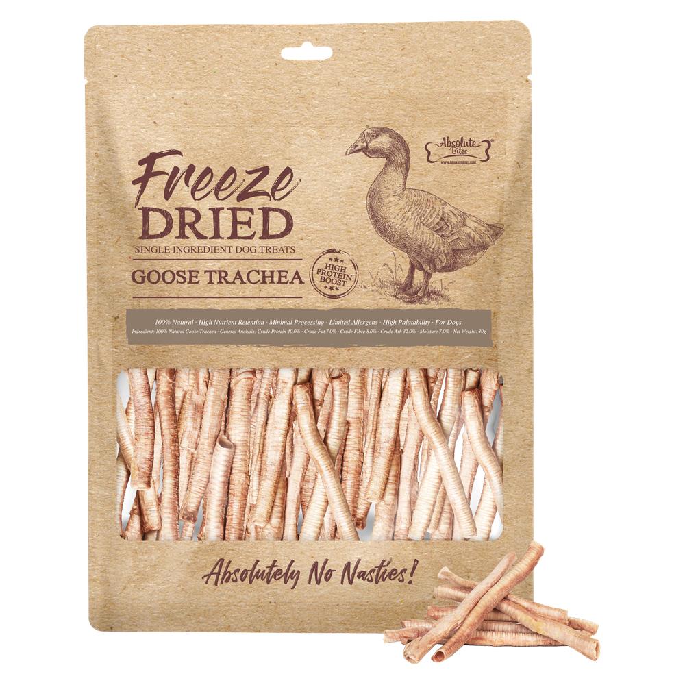 33% OFF: Absolute Bites Freeze Dried Goose Trachea Dog Treats 30g
