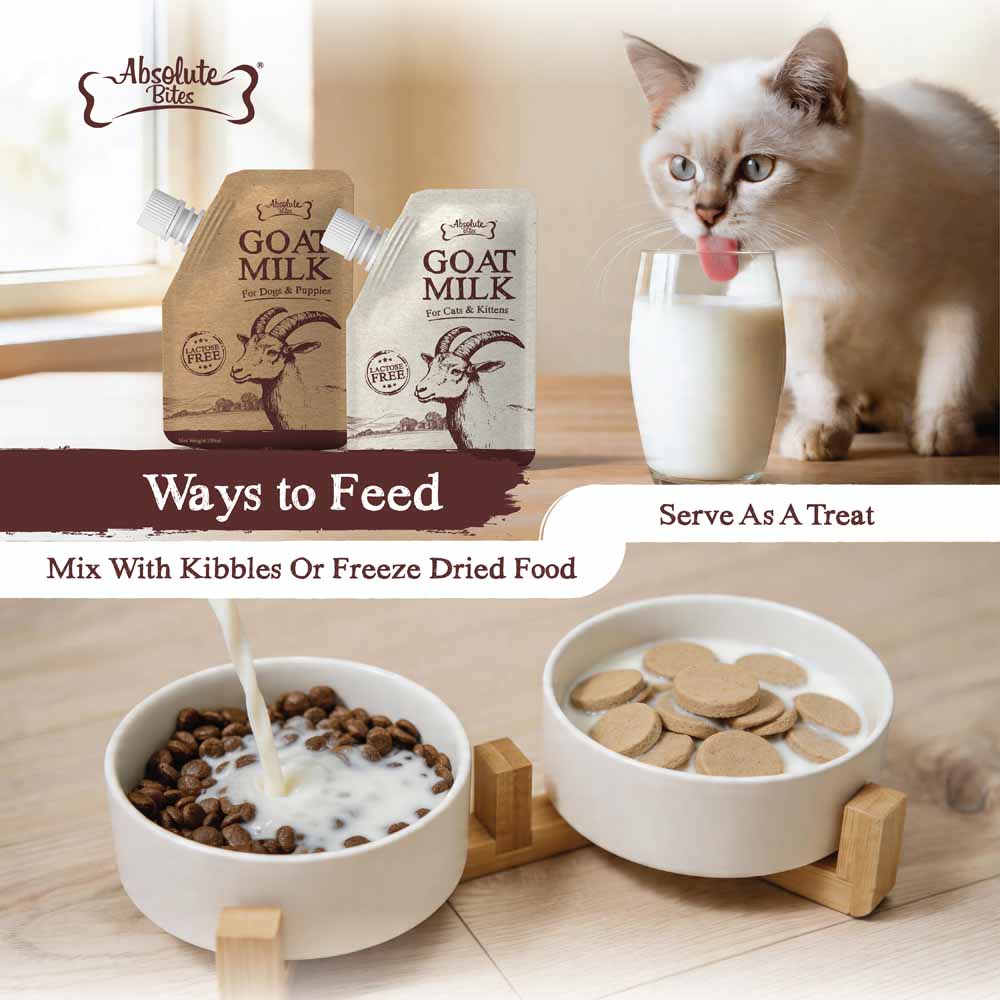 Absolute Bites Lactose Free Goat Milk for Dogs & Puppies 150ml