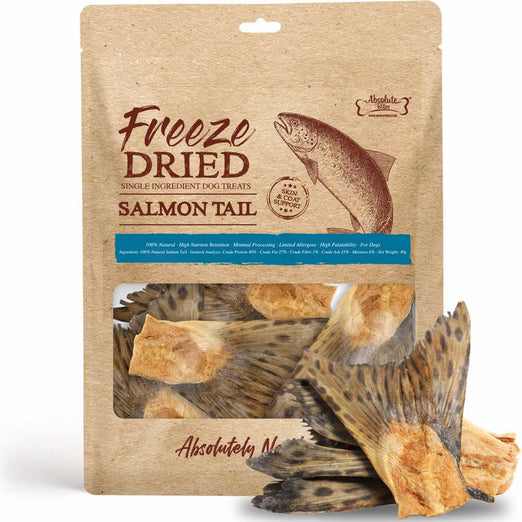 33% OFF: Absolute Bites Salmon Tail Freeze Dried Dog Treat 30g