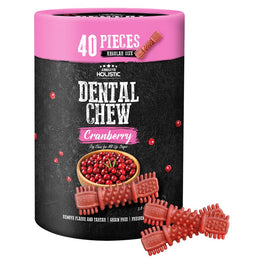 Absolute Holistic Cranberry Grain-Free Dental Dog Chews Value Tub