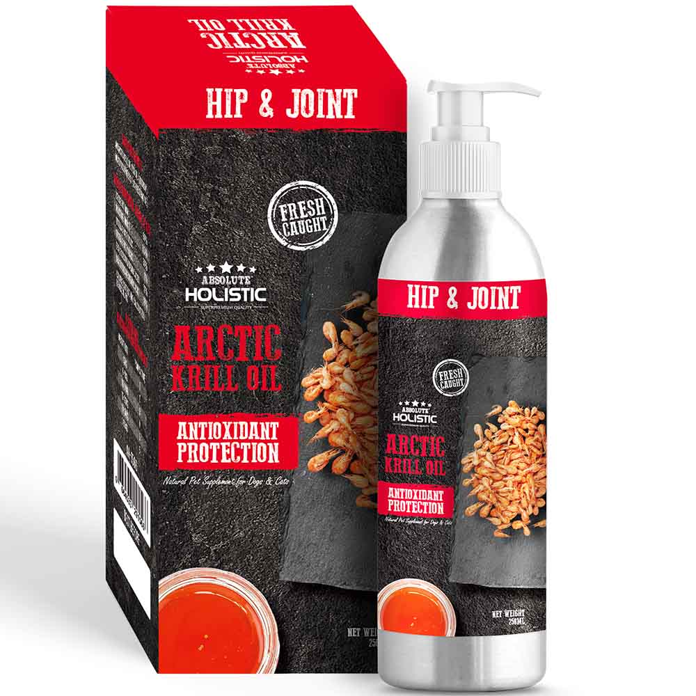 Absolute Holistic Fresh Caught Arctic Krill Oil Pet Supplement for Cats & Dogs 250ml