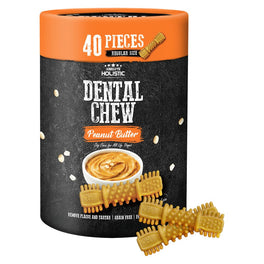 Absolute Holistic Peanut Butter Grain-Free Dental Dog Chews Value Tub