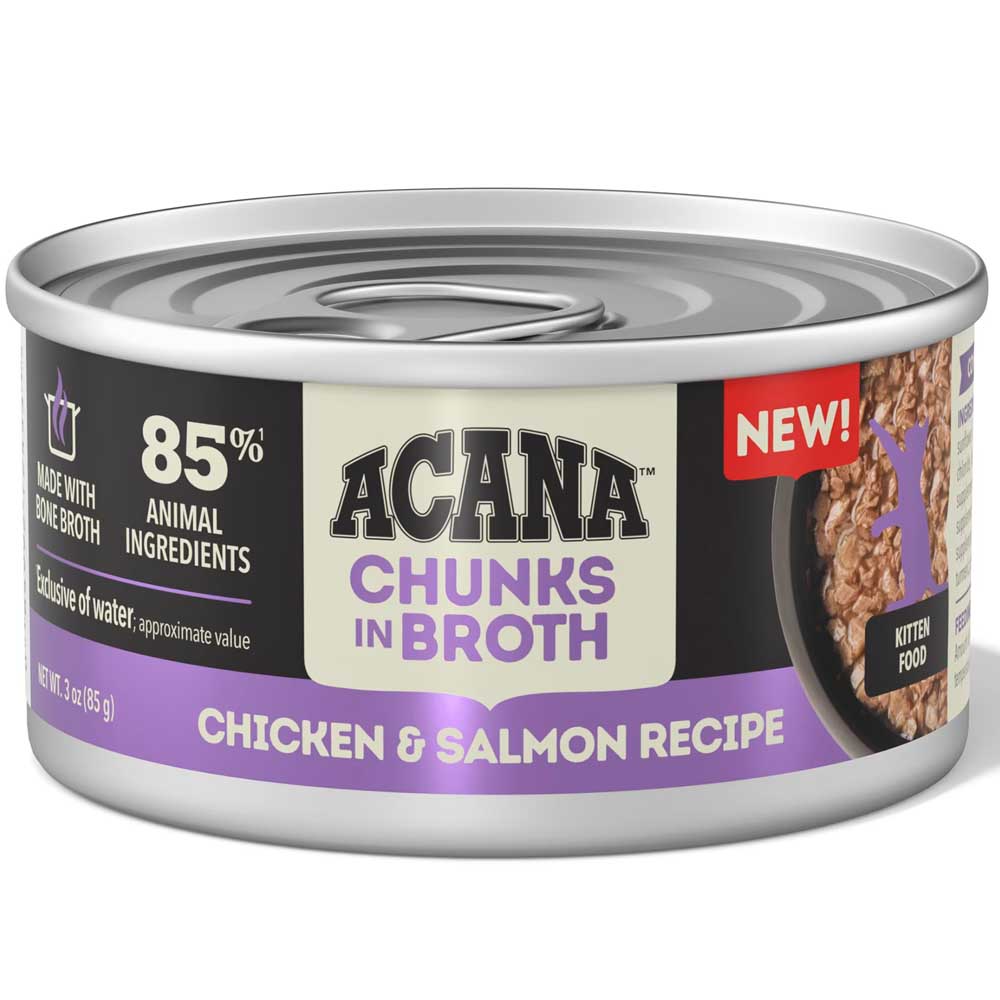 ACANA Chunks In Broth Chicken & Salmon KITTEN Canned Cat Food