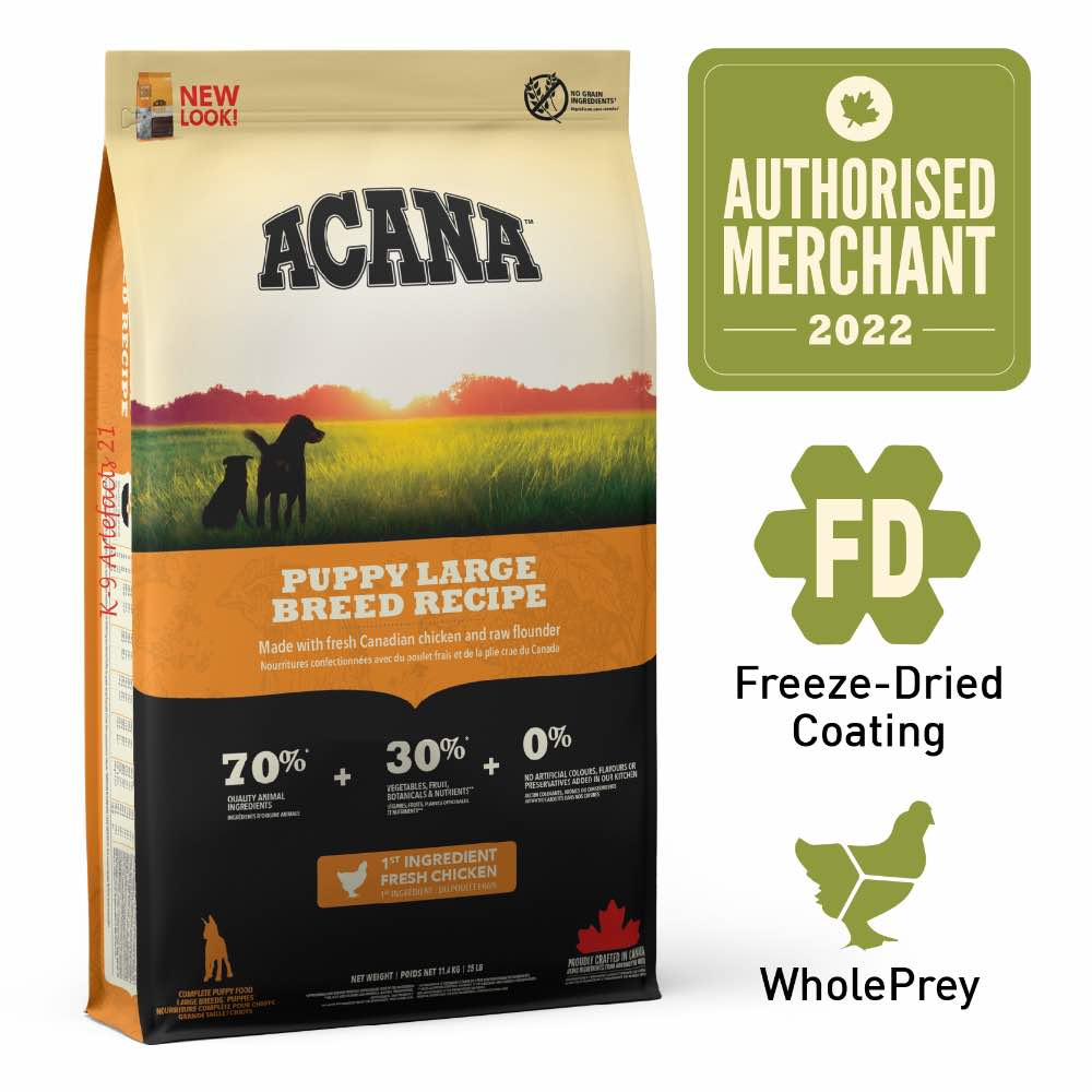 ACANA Heritage Puppy Large Breed Grain-Free Dry Dog Food 11.4kg | Kohepets