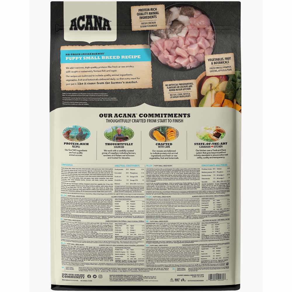 ACANA Heritage Puppy Small Breed Grain-Free Dry Dog Food