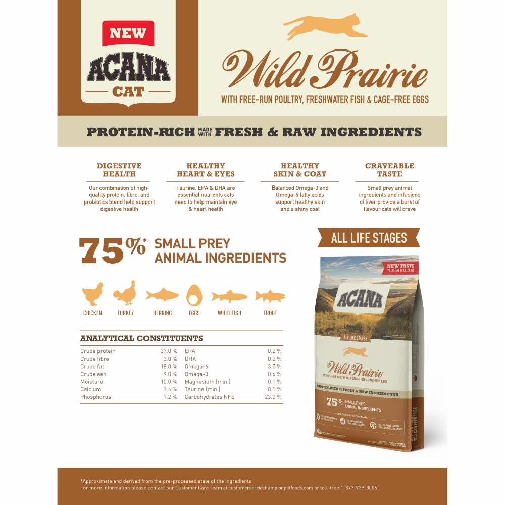 ACANA Regionals Wild Prairie Grain-Free Dry Cat Food | Kohepets