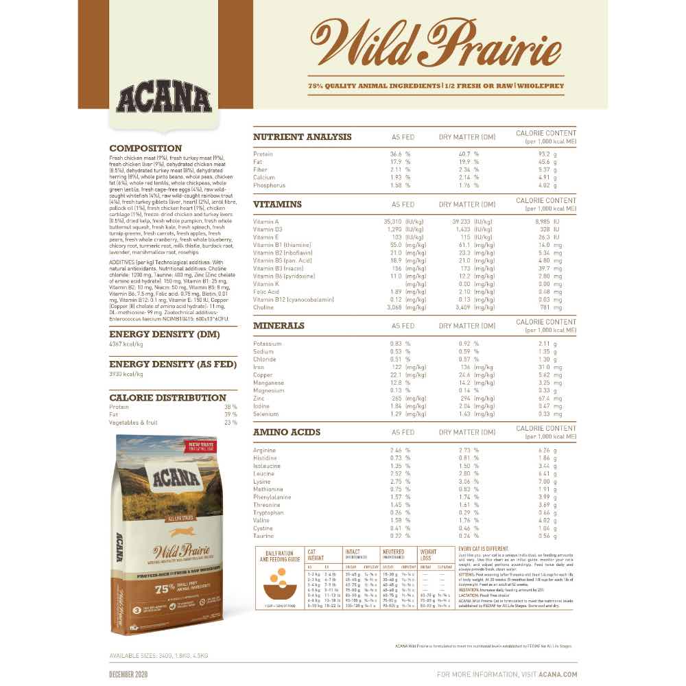 ACANA Regionals Wild Prairie Grain-Free Dry Cat Food | Kohepets