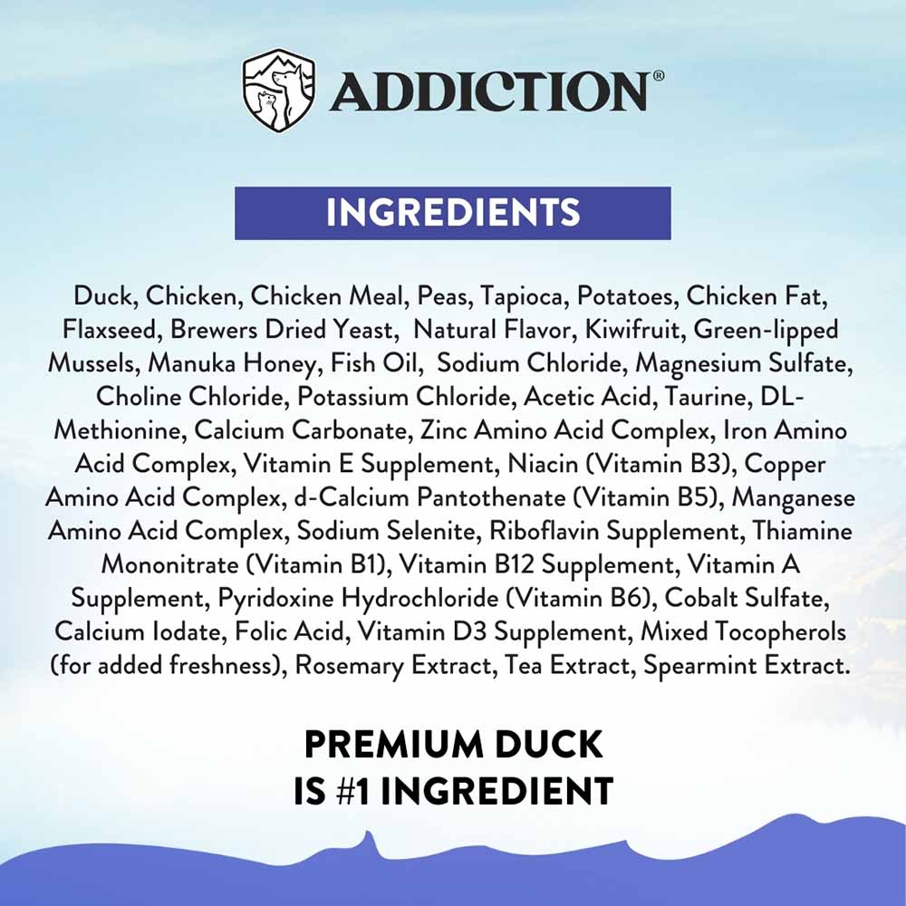 15% OFF: Addiction Duck Royale Entree Grain-Free Small Breed Dry Dog Food 1.5kg