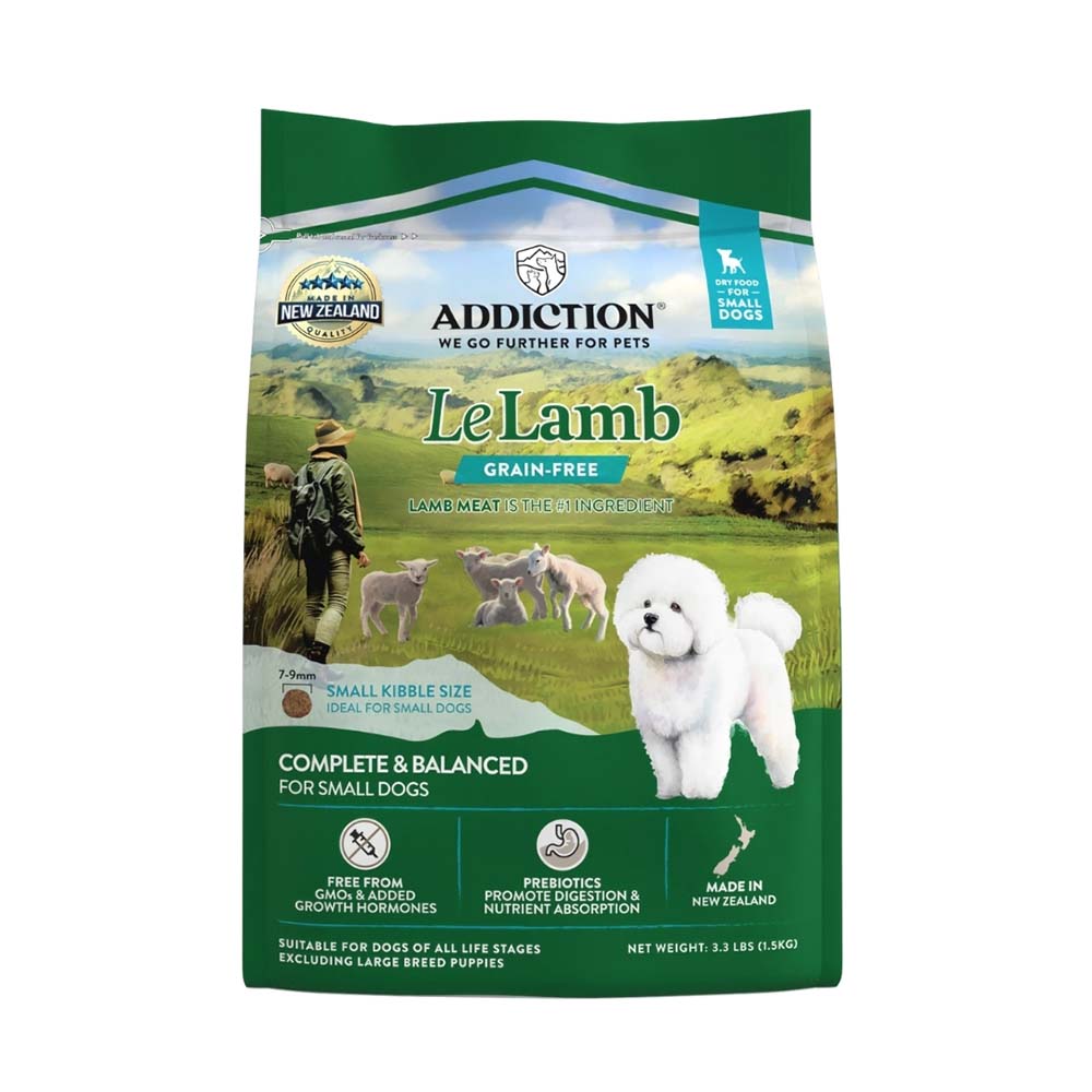 15% OFF: Addiction Le Lamb Grain-Free Small Breed Dry Dog Food 1.5kg