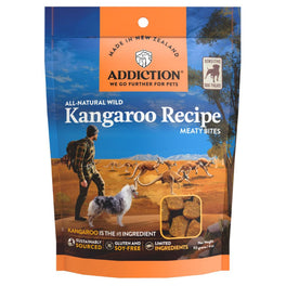 15% OFF: Addiction Meaty Bites Kangaroo Grain-Free Dog Treats 4oz - Kohepets