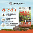 Addiction Mega Chicken Large Breed Adult Dry Dog Food 44lbs