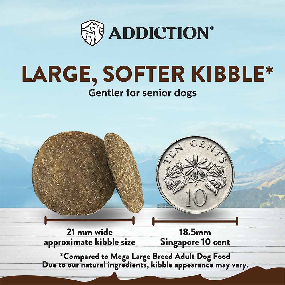 Addiction Mega Chicken Large Breed Senior Dry Dog Food 33lbs
