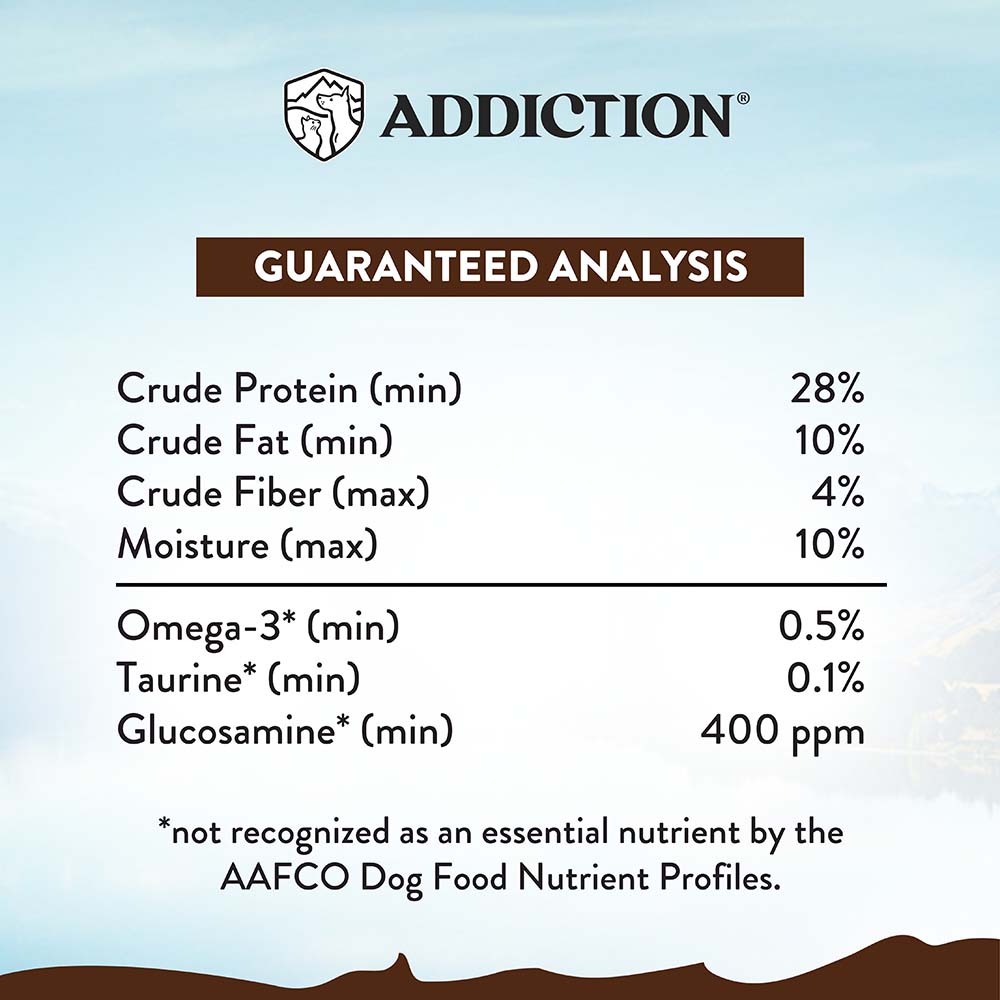 Addiction Mega Chicken Large Breed Senior Dry Dog Food 33lbs