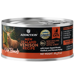 Addiction Wild Islands New Zealand Venison Grain-Free Canned Cat Food 85g - Kohepets