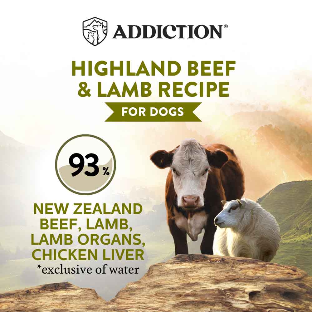 Addiction Wild Islands Highland Beef & Lamb Grain-Free Canned Dog Food 185g