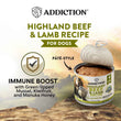 Addiction Wild Islands Highland Beef & Lamb Grain-Free Canned Dog Food 185g