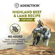 Addiction Wild Islands Highland Beef & Lamb Grain-Free Canned Dog Food 185g
