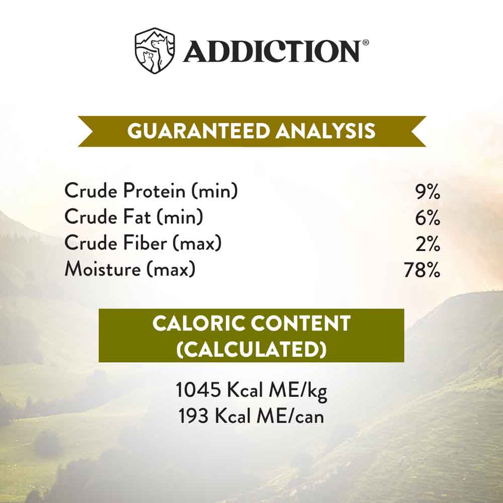 Addiction Wild Islands Highland Beef & Lamb Grain-Free Canned Dog Food 185g