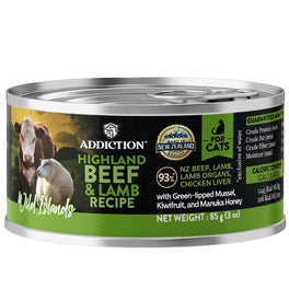 Addiction Wild Islands Highland Beef & Lamb Grain-Free Canned Cat Food 85g