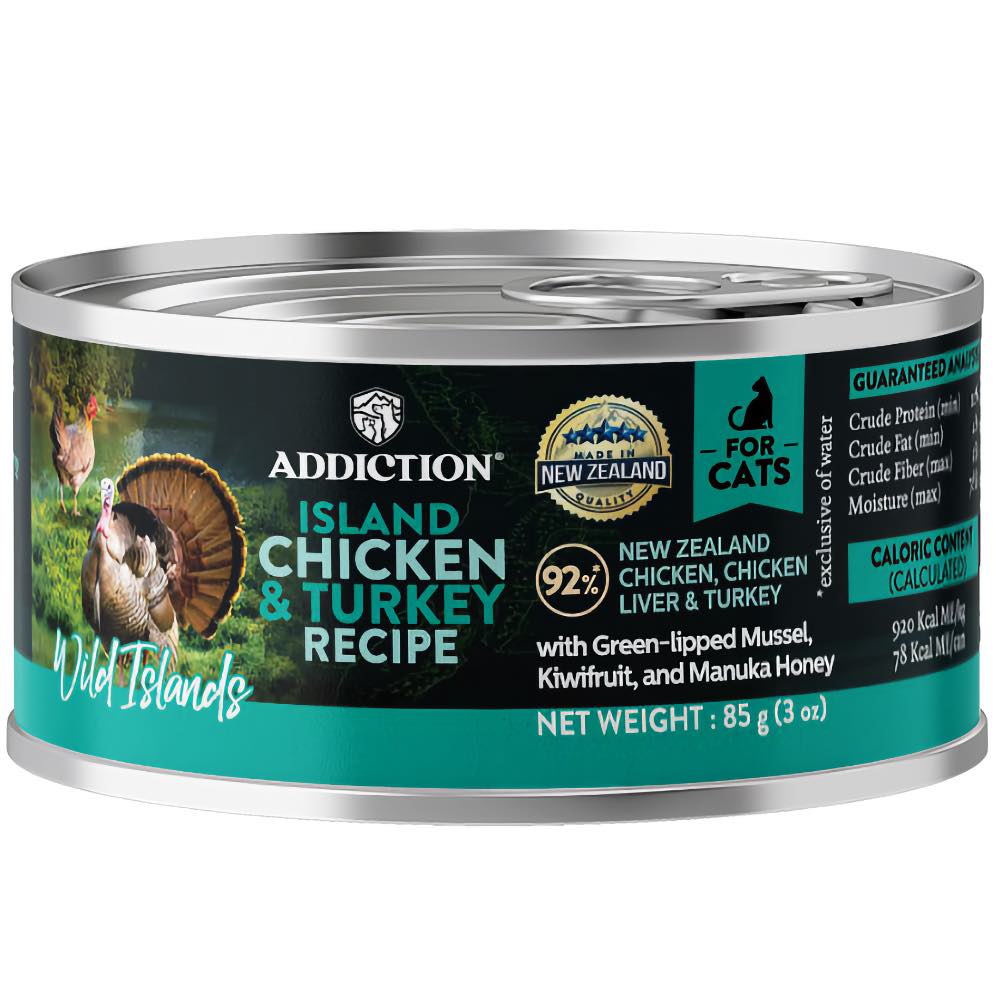 Addiction Wild Islands Island Chicken & Turkey Grain-Free Canned Cat Food 85g