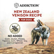 Addiction Wild Islands New Zealand Venison Grain-Free Canned Dog Food 185g