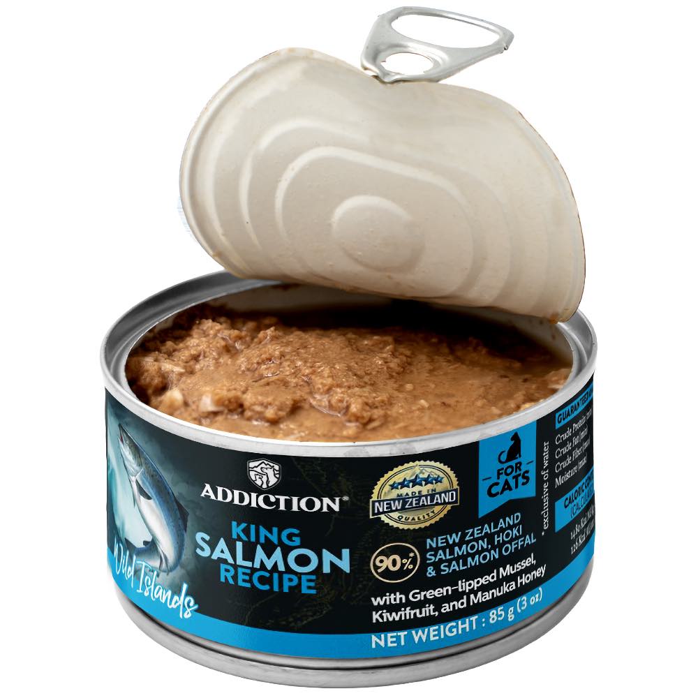Addiction Wild Islands King Salmon Grain-Free Canned Cat Food 85g