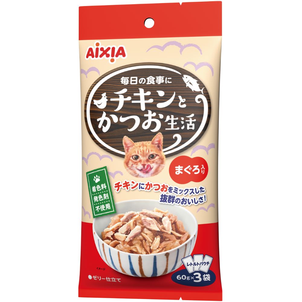 Aixia Chicken & Fish Life Tuna Grain-Free Cat Food 180g