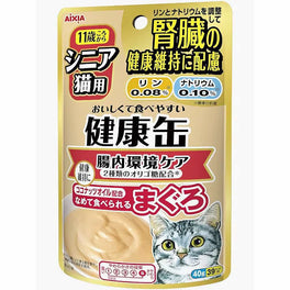 20% OFF: Aixia Kenko Kidney Care Healthy Intestines Senior Pouch Cat Food 40g x 12