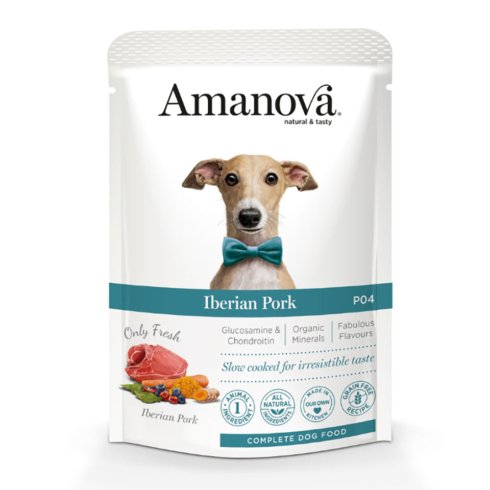 Amanova Iberian Pork Grain-Free Adult Pouch Dog Food 100g
