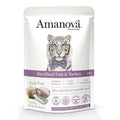 Amanova Sterilized White Fish & Turkey Grain-Free Pouch Cat Food 85g