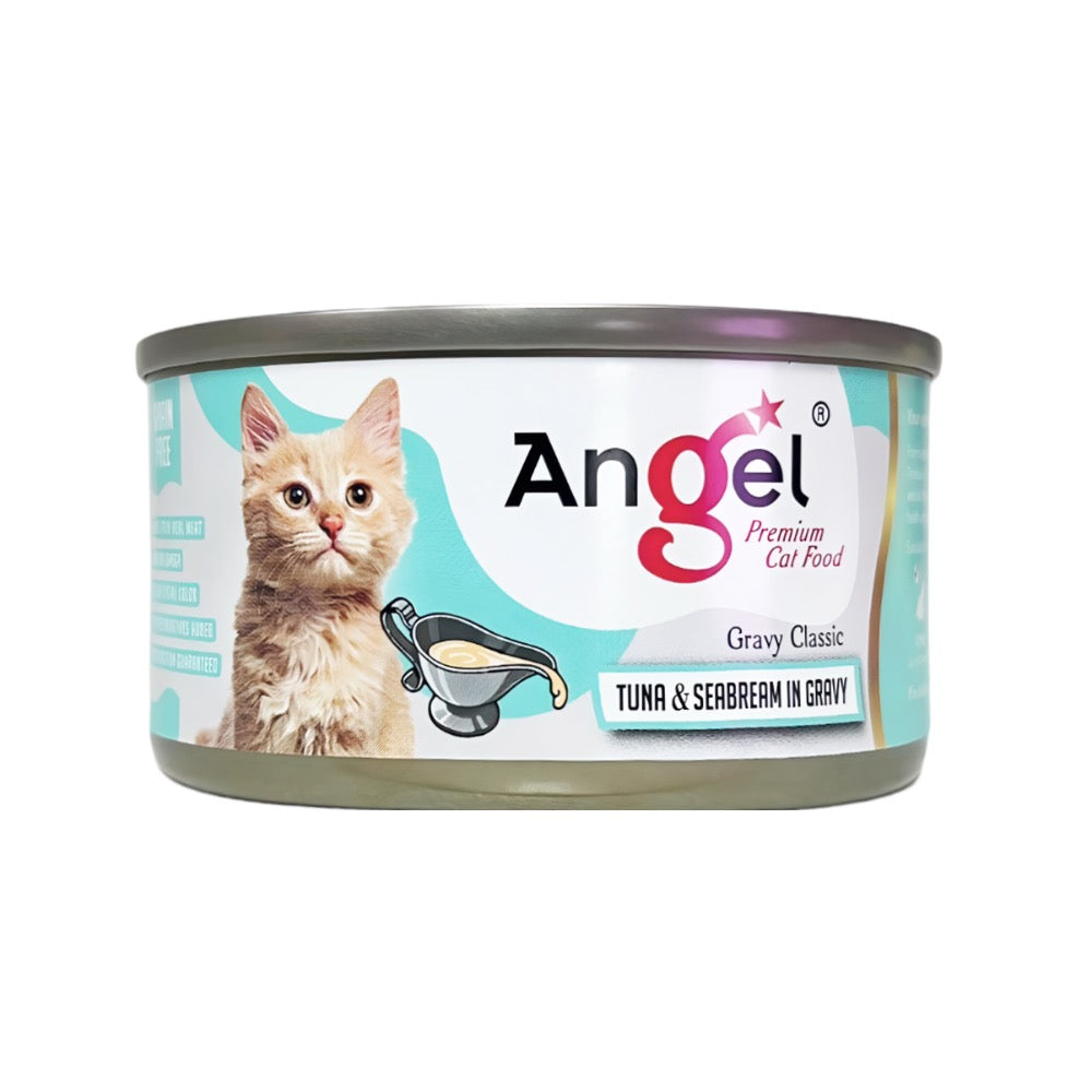 Angel Tuna & Seabream In Gravy Canned Cat Food 80g - Kohepets