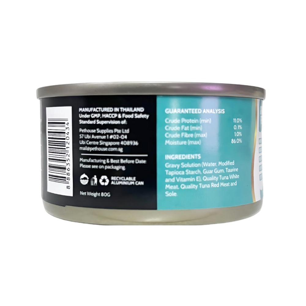 Angel Tuna & Sole In Gravy Canned Cat Food 80g - Kohepets