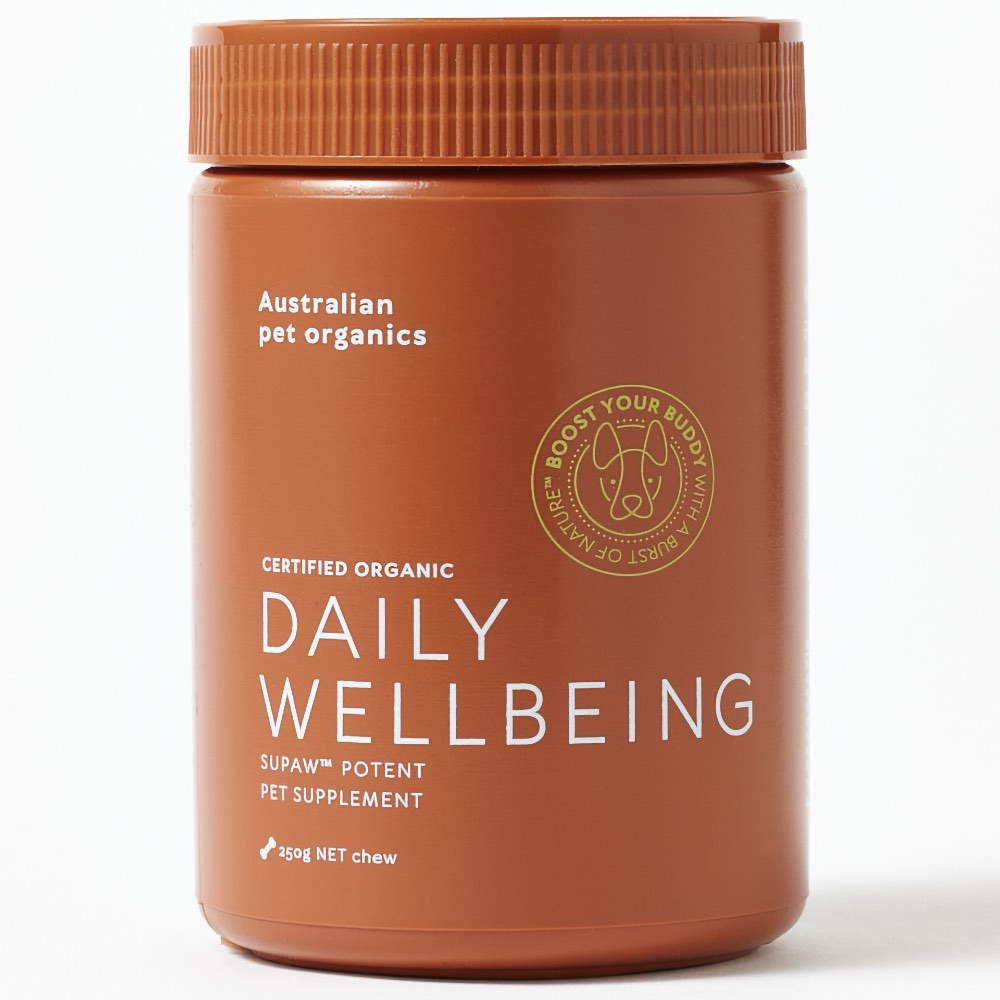 Australian Pet Organics Daily Wellbeing Vitamin Chew Dog Supplement 250g