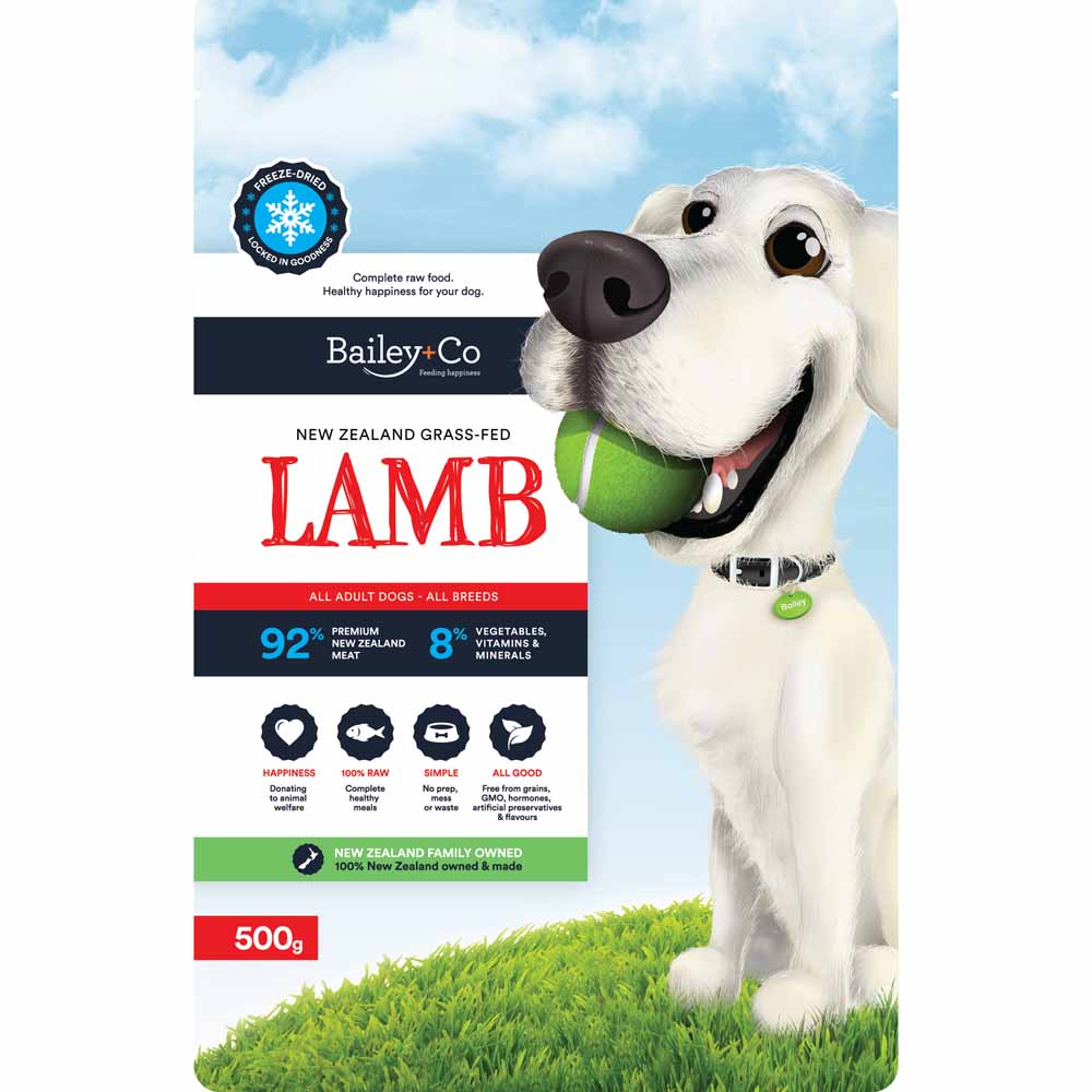 Bailey+Co New Zealand Grass-Fed Lamb Adult Freeze-Dried Dog Food