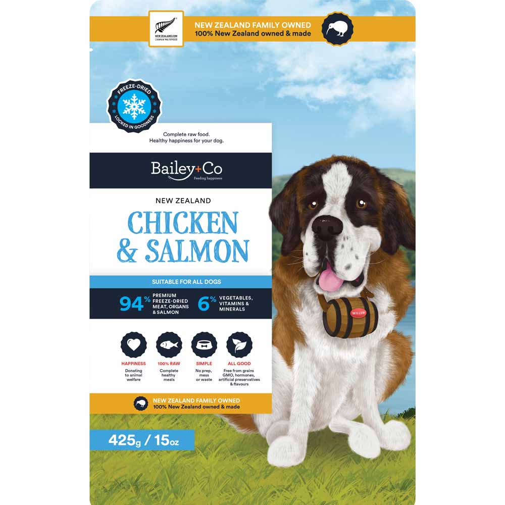 Bailey+Co New Zealand Chicken & Salmon Freeze-Dried Dog Food