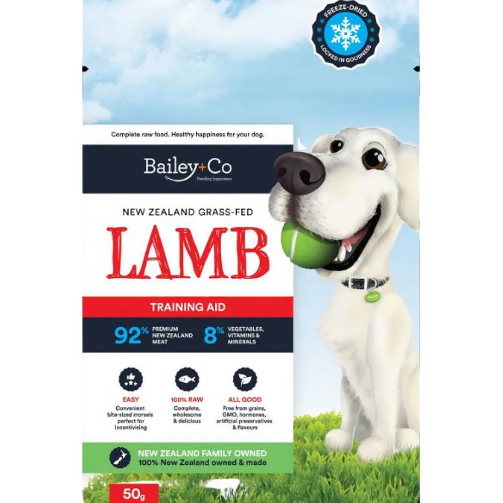 Bailey+Co New Zealand Grass-Fed Lamb Freeze-Dried Dog Training Treats 50g