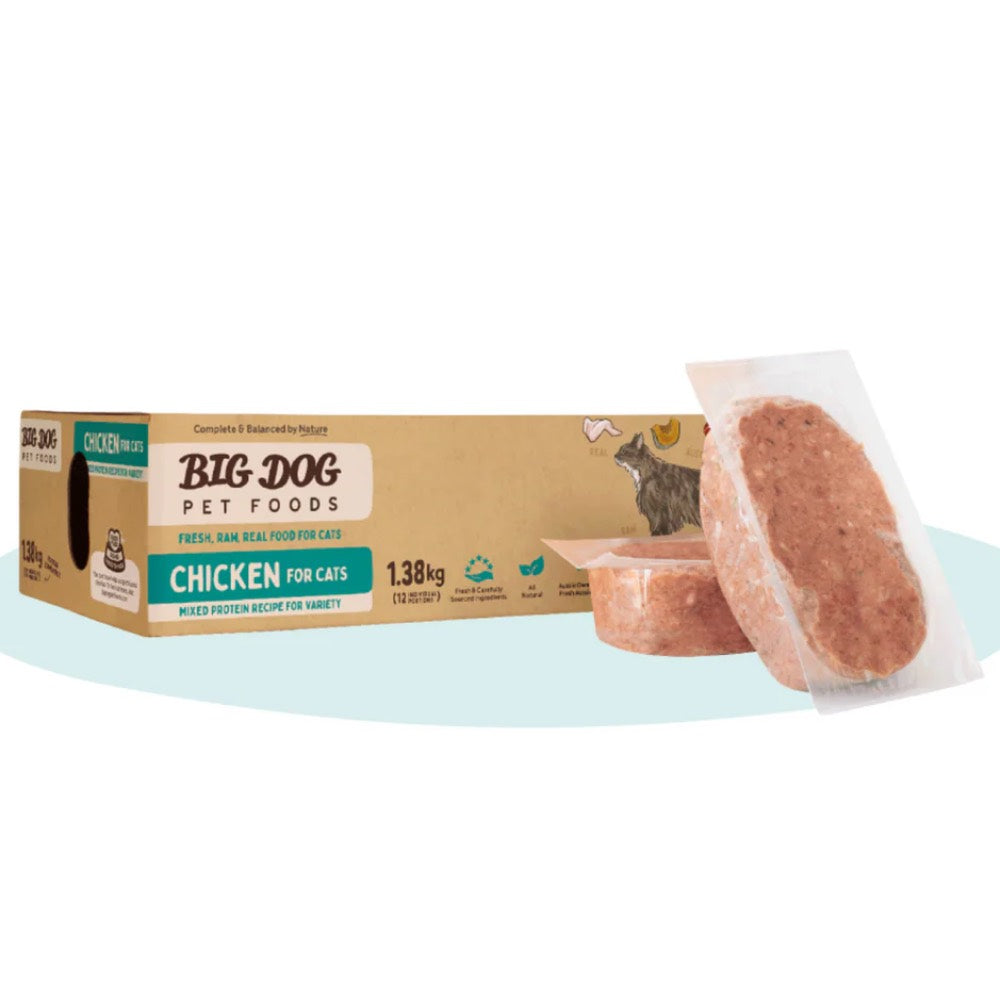 Big Dog BARF Chicken Grain-Free Frozen Raw Cat Food 1.38kg - Kohepets