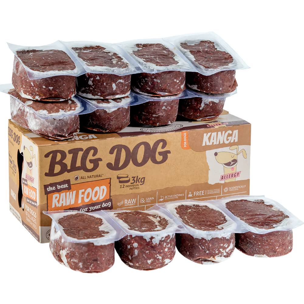 Big Dog Barf Kangaroo Frozen Raw Dog Food 3kg - Kohepets