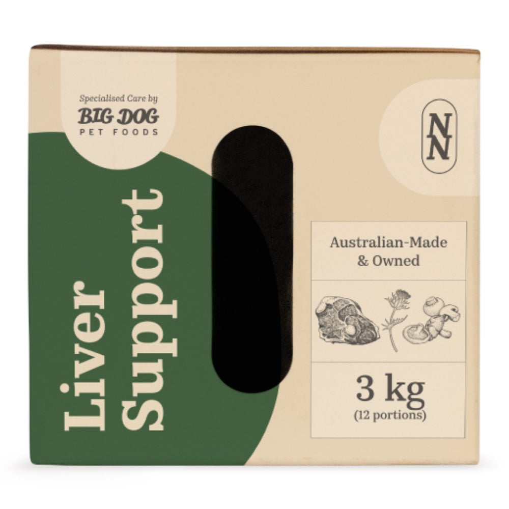 Big Dog Barf Nourish Nutrition Liver Support Frozen Raw Dog Food 3kg