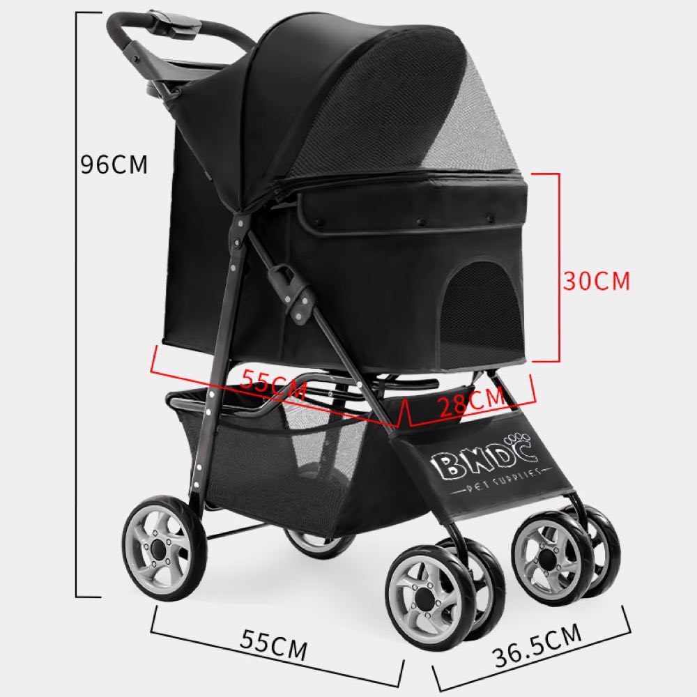 dog stroller singapore BNDC Pet Stroller 102 For Cats & Dogs (Black)