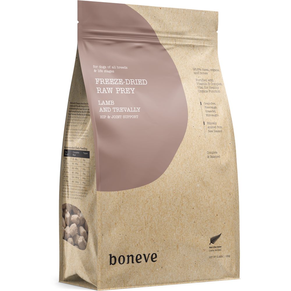 TRIAL SPECIAL $5 OFF: Boneve Grain-Free Freeze-Dried Raw Dog Food 100g